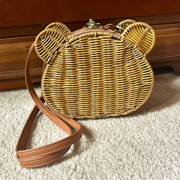 Wicker bear basket purse - Picture 4 of 6